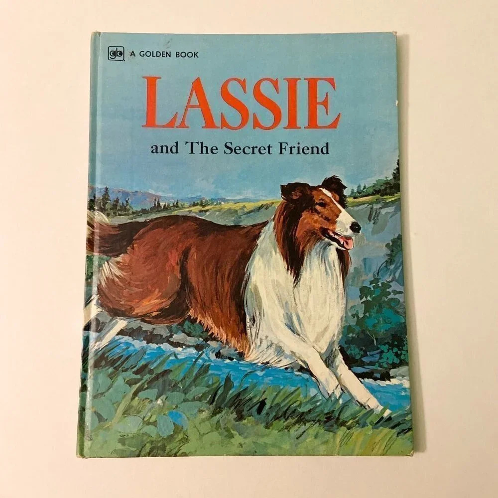 Vintage 1973 Lassie And the Secret Friend A Golden Book  by Kennon Graham